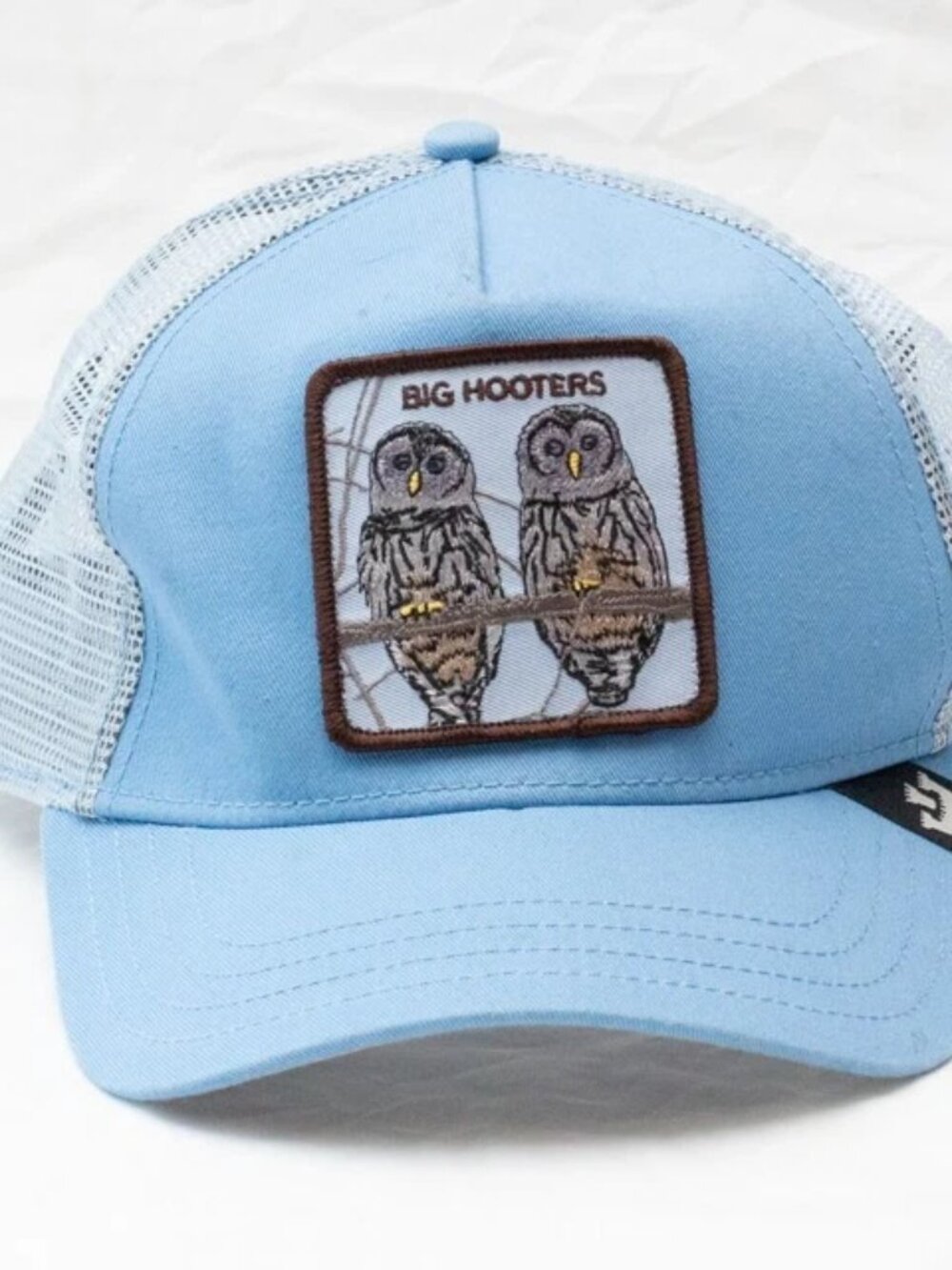 Goorin Bros Big Hooters Blue Snapback Trucker Hat Cap By The Farm Owl Patch
